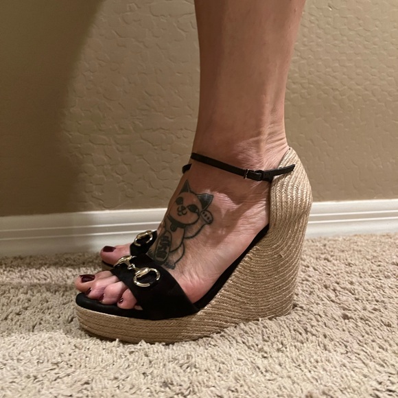 Gucci suede platform wedge horsebit - Picture 9 of 9